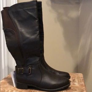 Natural Reflections Brown Megan Buckle Boots